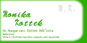 monika kottek business card